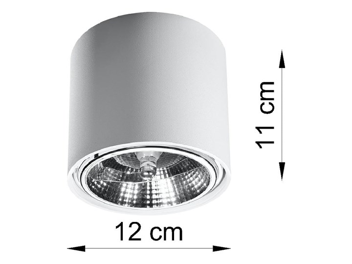 Nowoczesny Plafon TIUBE biały Lampa aluminium okrągła na sufit Idealna do salonu, sypialni, korytarza Oprawa sufitowa żarówka GU10 Oświetlenie SOLLUX Okrągłe Oprawa led Oprawa stropowa Kategoria Oprawy oświetleniowe
