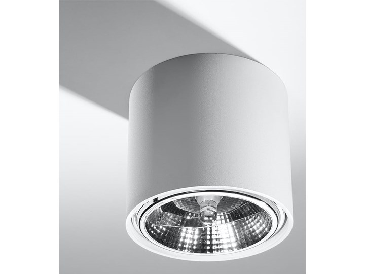 Nowoczesny Plafon TIUBE biały Lampa aluminium okrągła na sufit Idealna do salonu, sypialni, korytarza Oprawa sufitowa żarówka GU10 Oświetlenie SOLLUX Oprawa stropowa Okrągłe Oprawa led Kategoria Oprawy oświetleniowe