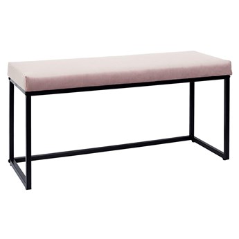 Welwetowa ławka różowa - Midra