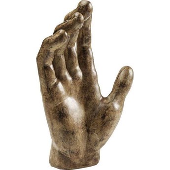Figurka dekoracyjna brązowa dłoń 23x12 cm