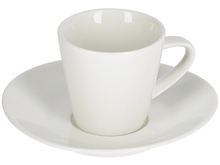 Filiżanka do kawy ze spodkiem Pierina porcelanowa biała Filiżanka ze spodkiem Porcelana Kategoria Filiżanki