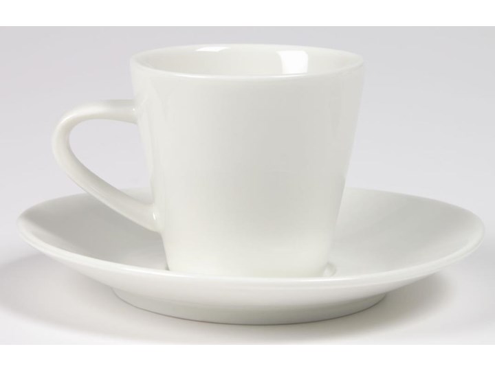 Filiżanka do kawy ze spodkiem Pierina porcelanowa biała Porcelana Filiżanka ze spodkiem Kolor Biały