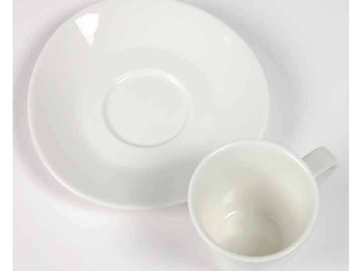 Filiżanka do kawy ze spodkiem Pierina porcelanowa biała Filiżanka ze spodkiem Porcelana Kategoria Filiżanki
