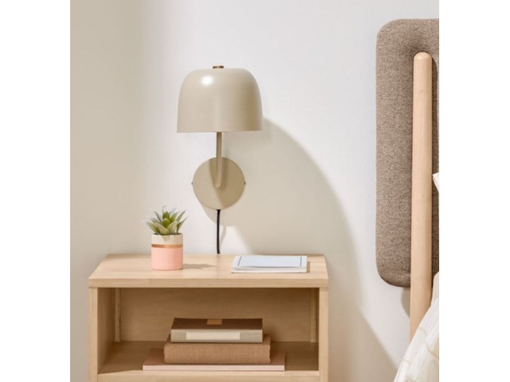 Lampa ścienna Alish beżowa Kategoria Lampy ścienne Kinkiet dekoracyjny Metal Kolor Beżowy