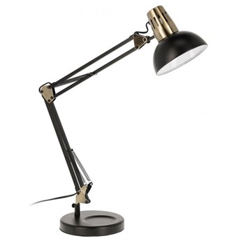 Lampa stołowa metalowa czarna 40x84 cm