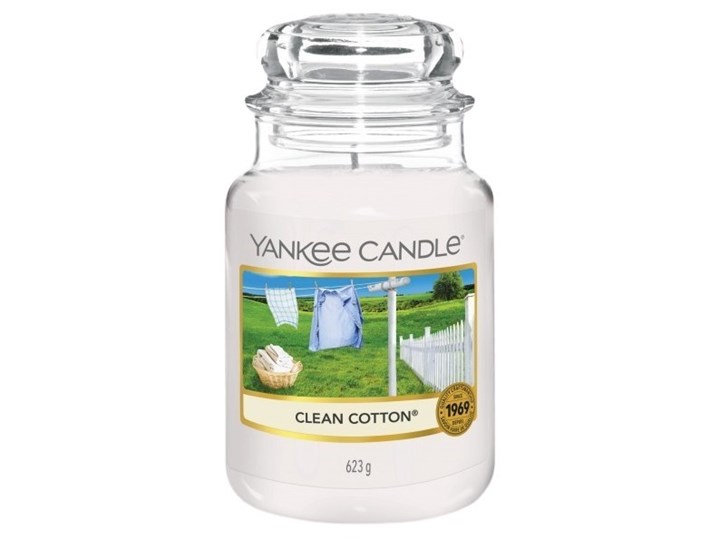 Słoik duży Yankee Candle Clean Cotton Słoik duży 623g
