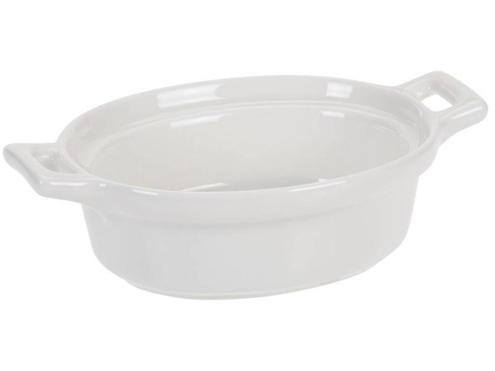 Naczynia do zapiekania z porcelany, 3 sztuki Ceramika Naczynie do zapiekania Kolor Szary Kolor Biały