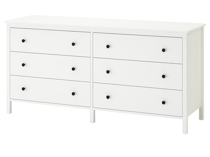 IKEA KOPPANG Komoda, 6 szuflad, Biały, 172x83 cm