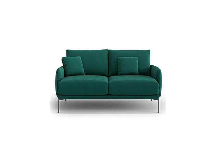 Sofa Ines 2 osobowa, Forest Velvet Nóżki Na nóżkach Stała konstrukcja Głębokość 102 cm Szerokość 156 cm Kolor Zielony