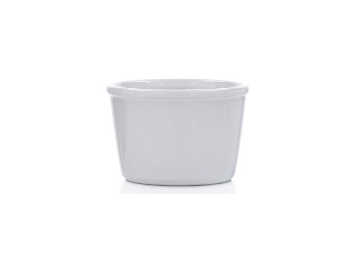 Kokilka okrągła ramekin DUKA GRESTEL 9 cm biała ceramika Kolor Biały