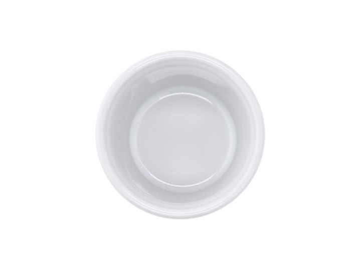 Kokilka okrągła ramekin DUKA GRESTEL 9 cm biała ceramika Kolor Biały