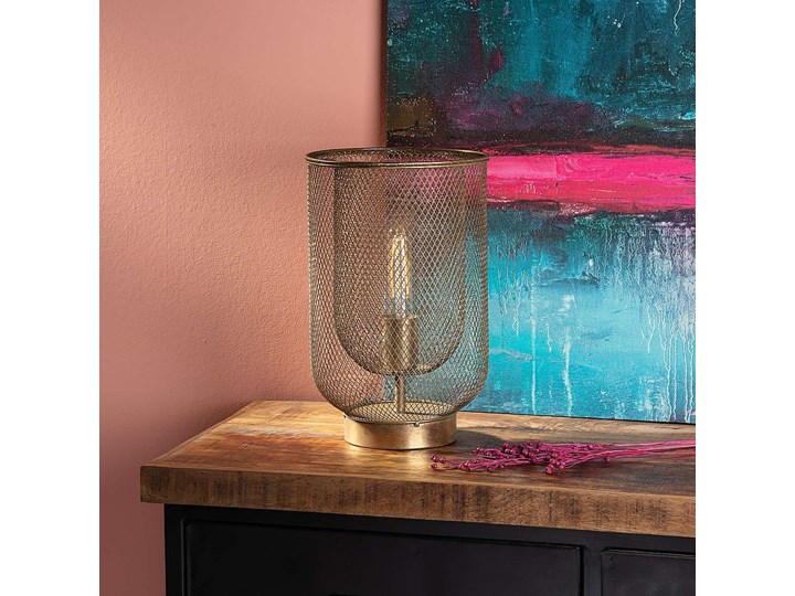 Lampa stołowa Campos 35cm gold, ⌀22 x 35 cm Kategoria Lampy stołowe Styl Nowoczesny