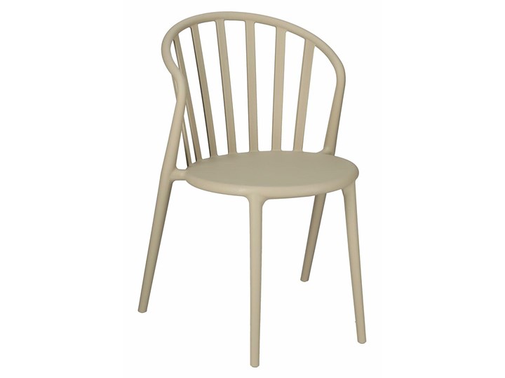 Minimalistyczne krzesło beżowe - Alar Metal Szerokość 56 cm Głębokość 55 cm Tworzywo sztuczne Wysokość 84 cm Styl Industrialny