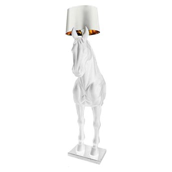 Lampa podłogowa KOŃ HORSE STAND S biała - włókno szklane