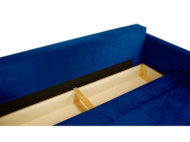 Nowoczesna sofa z funkcją spania ELIZA w kolorze ciemnoniebieskim Rozkładanie Rozkładana Szerokość 225 cm Głębokość 55 cm Głębokość 97 cm Kolor Granatowy