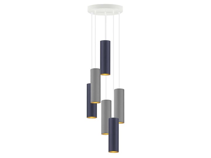 LAMPA WISZĄCA OLIS 6 TUBA MAŁA Ø 8,5 GOLDEN Lampa z abażurem Stal Metal Kolor Zielony