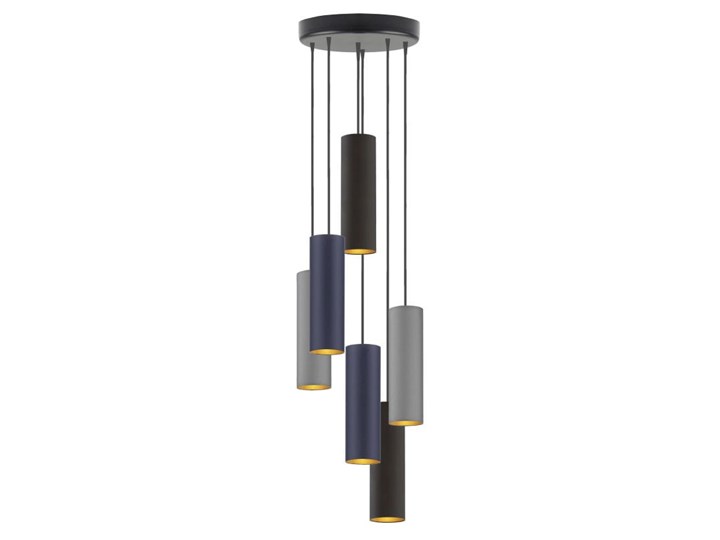 LAMPA WISZĄCA OLIS 6 TUBA MAŁA Ø 8,5 GOLDEN Lampa z abażurem Stal Metal Kolor Zielony