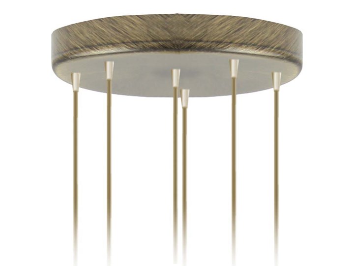 LAMPA WISZĄCA OLIS 6 TUBA MAŁA Ø 8,5 GOLDEN Lampa z abażurem Metal Kategoria Lampy wiszące Stal Kolor Zielony