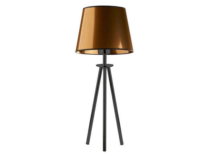 LAMPA NA STOLIK KANIS STOŻEK BRILL Wysokość 50 cm Stal Lampa z abażurem Chrom Tworzywo sztuczne Kategoria Lampy stołowe