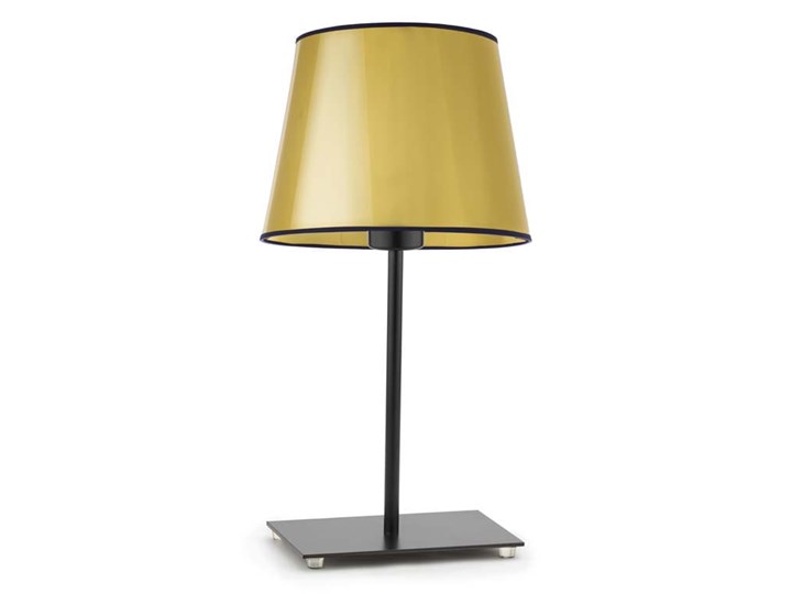 LAMPA NA STOLIK MIKKA STOŻEK BRILL Lampa z abażurem Stal Tworzywo sztuczne Chrom Wysokość 39 cm Styl Nowoczesny