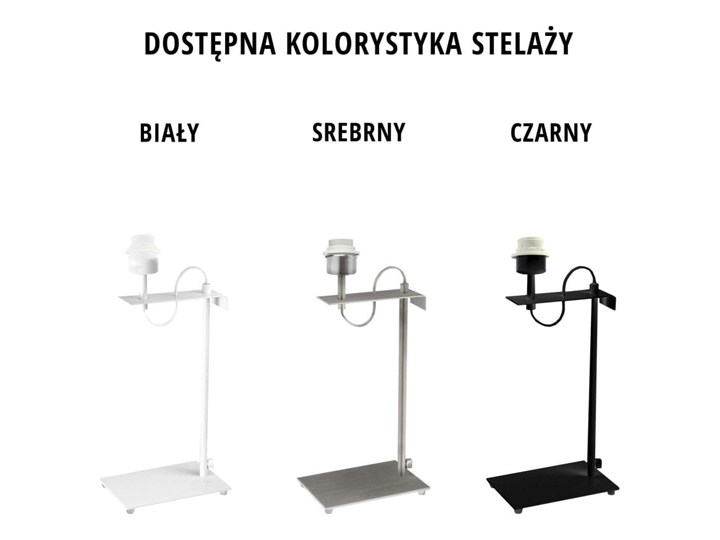 LAMPA NA STOLIK BLANC WALEC CLASSIC Lampa z abażurem Styl Nowoczesny
