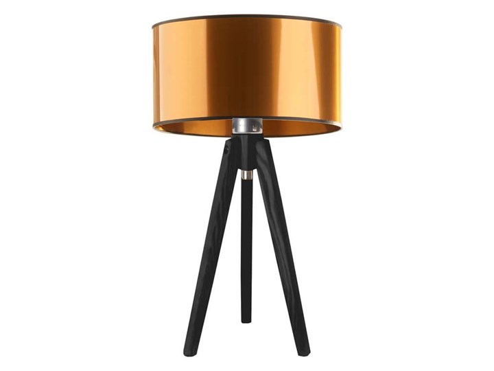 LAMPA NA STOLIK FORNA WALEC BRILL Wysokość 50 cm Drewno Tworzywo sztuczne Lampa z abażurem Styl Nowoczesny