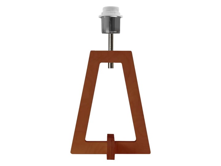LAMPA NA STOLIK TERIO WALEC BRILL Wysokość 47 cm Lampa z abażurem Drewno Tworzywo sztuczne Styl Nowoczesny