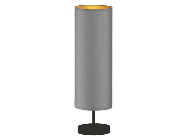 LAMPA NOCNA OLIS TUBA GOLDEN Chrom Wysokość 50 cm Stal Lampa z abażurem Kolor Czarny