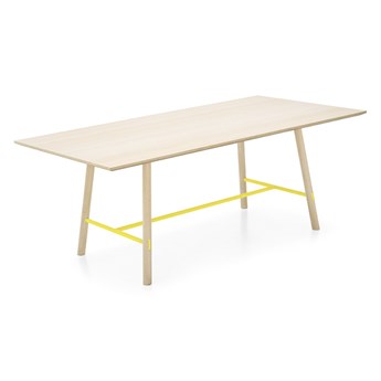 Yo! stół z drewnianym blatem wymiary 160x90
