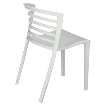 Krzesło Muna białe z tworzywa