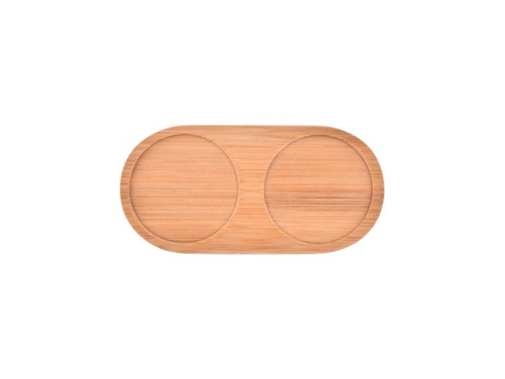 Zestaw solniczka pieprzniczka DUKA WAREWOOD porcelana Zestaw do przypraw Solniczka i pieprzniczka Ceramika Drewno Kolor Brązowy