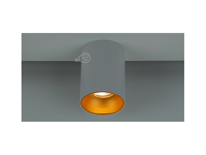 Punktowa oprawa sufitowa natynkowa ZAMA White Gold GU10 okrągła biała, środek złoty IP20 EDO777342 EDO Oprawa stropowa Kolor Biały Okrągłe Kategoria Oprawy oświetleniowe