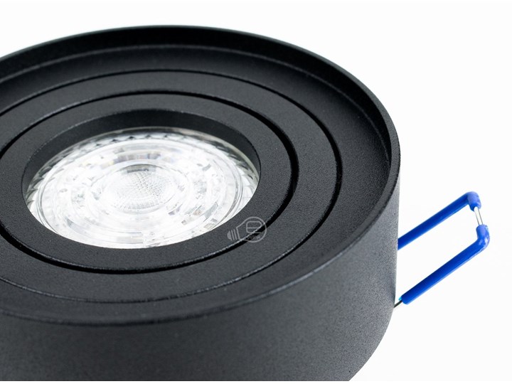Punktowa oprawa sufitowa wpuszczana SKAND 1 MINI Black IP20 okrągła czarna EDO777127 EDO Okrągłe Oprawa wpuszczana Oprawa stropowa Kolor Czarny