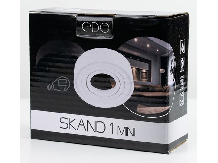 Punktowa oprawa sufitowa wpuszczana SKAND 1 MINI Black IP20 okrągła czarna EDO777127 EDO Okrągłe Oprawa stropowa Oprawa wpuszczana Kolor Czarny