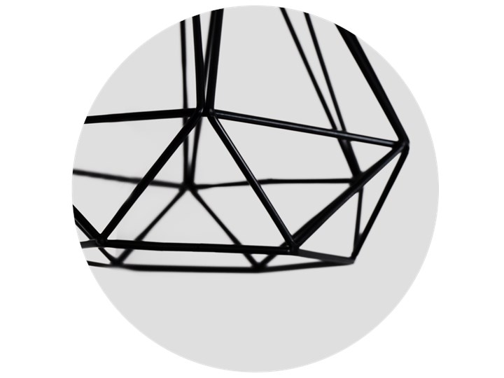 Lampa wisząca LOFT ALAMBRA LARGO E27 czarna EDO777193 EDO Tkanina Lampa z kloszem Metal Lampa inspirowana Styl Nowoczesny Szkło Stal Styl Skandynawski