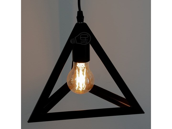 Lampa wisząca HAREN Black TR E27 czarna matowa EDO777178 EDO Lampa inspirowana Stal Metal Lampa z kloszem Tkanina Szkło Styl Industrialny