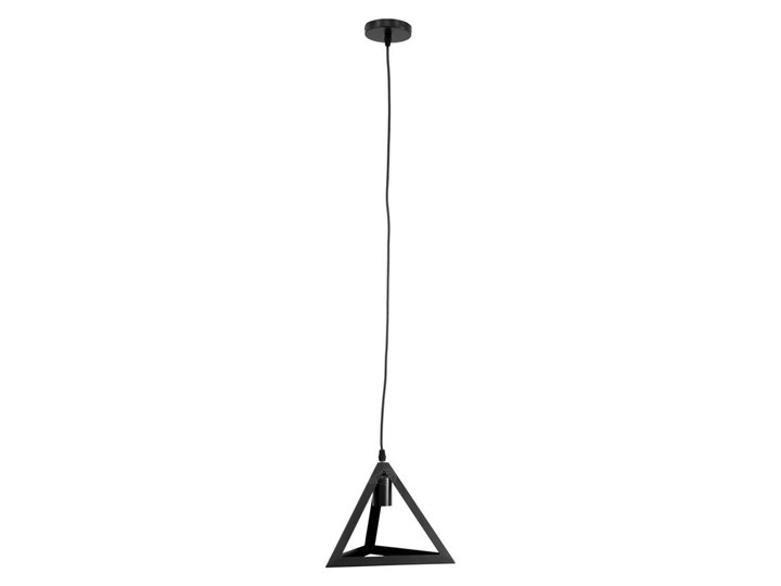 Lampa wisząca HAREN Black TR E27 czarna matowa EDO777178 EDO Lampa inspirowana Tkanina Pomieszczenie Kuchnia Stal Lampa z kloszem Szkło Metal Pomieszczenie Salon