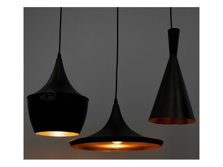 Lampa wisząca LACRI SQ 3xE27 czarna pozłacana EDO777181 EDO Tkanina Stal Metal Szkło Lampa inspirowana Lampa z kloszem Funkcje Brak dodatkowych funkcji