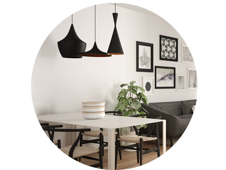 Lampa wisząca LACRI SQ 3xE27 czarna pozłacana EDO777181 EDO Lampa inspirowana Szkło Metal Lampa z kloszem Tkanina Stal Funkcje Brak dodatkowych funkcji