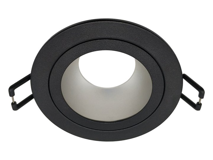 Punktowa oprawa sufitowa LETA 1 Black IP20 okrągła czarna, środek srebrny EDO777344 EDO Oprawa wpuszczana Oprawa stropowa Okrągłe Kolor Czarny