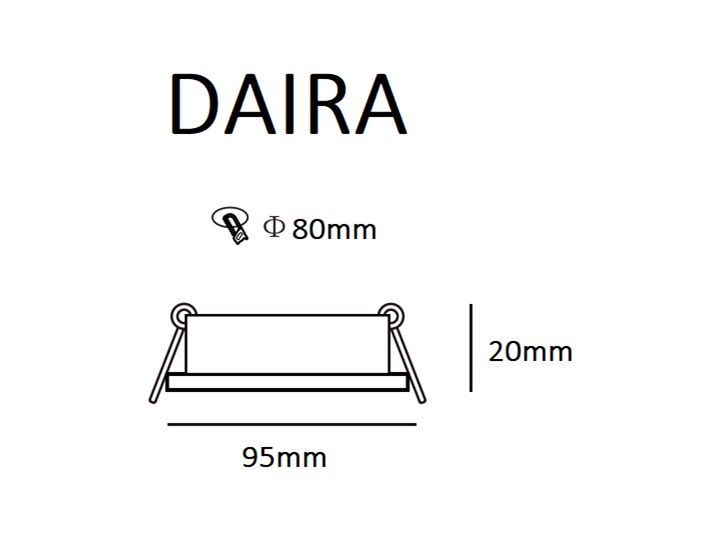 Punktowa oprawa sufitowa wpuszczana regulowana DAIRA Brass IP20 okrągła mosiądz EDO777302 EDO Oprawa wpuszczana Okrągłe Oprawa stropowa Kategoria Oprawy oświetleniowe