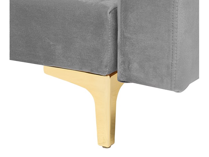Narożnik rozkładany szary welurowy modułowy 4-osobowy z otomaną nowoczesna pikowana sofa do salonu z szezlongiem prawostronna Wysokość 83 cm Styl Nowoczesny Modułowe Szerokość 267 cm Prawostronne Kategoria Narożniki