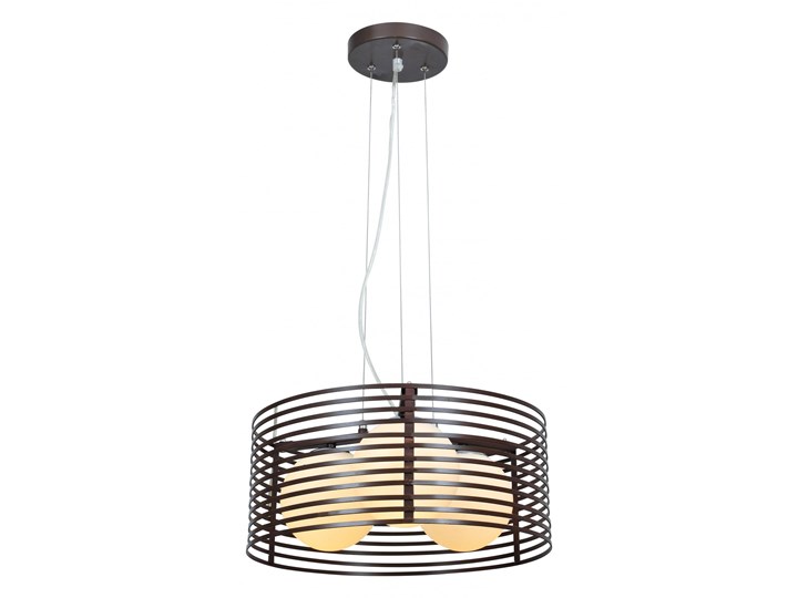 Designerska lampa wisząca E327-Fila Metal Kolor Biały Lampa z abażurem Styl Nowoczesny