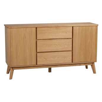 Komoda z drewna dębowego Rowico YuRAi, wys. 84 cm