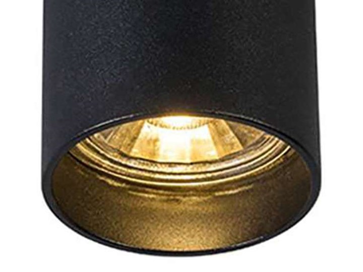 Downlight LAMPA sufitowa TUBA 92680 Zumaline tuba OPRAWA metalowa czarna Oprawa stropowa Okrągłe Oprawa led Kolor Czarny