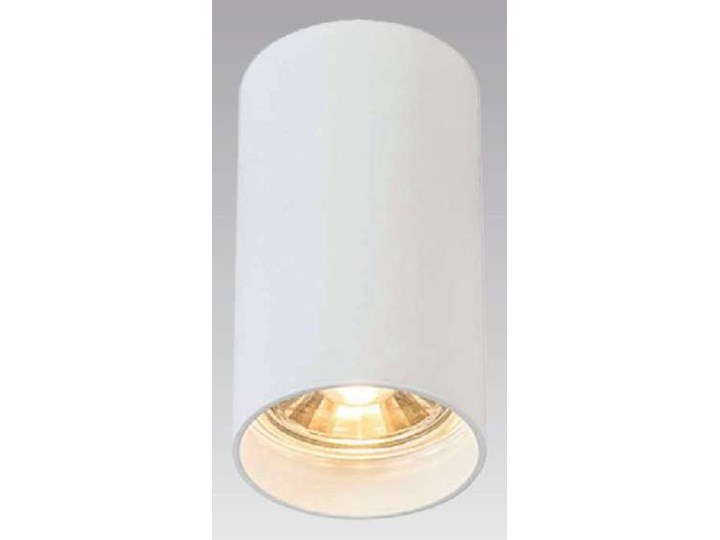 Downlight LAMPA sufitowa TUBA 92679 Zumaline metalowa OPRAWA tuba biała Oprawa stropowa Oprawa led Okrągłe Kolor Biały