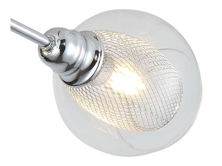 LAMPA sufitowa DIXI 36-61362 Candellux szklana OPRAWA plafon kule metalowe siatki sticks chrom przezroczyste Kolor Przezroczysty Oprawa stropowa Oprawa led Kategoria Oprawy oświetleniowe