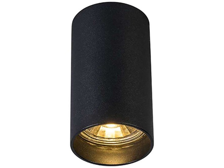 Downlight LAMPA sufitowa TUBA 92680 Zumaline tuba OPRAWA metalowa czarna Oprawa led Okrągłe Oprawa stropowa Kolor Czarny