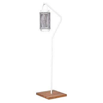Stojak do lampy solarnej IVY teak biały