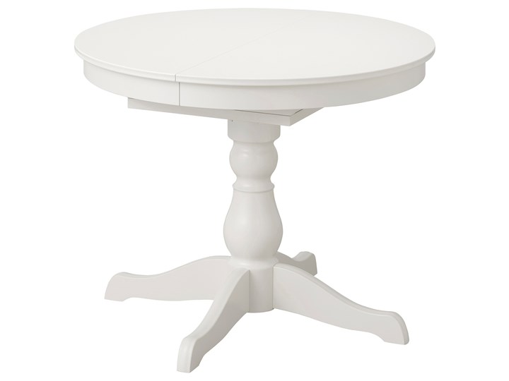 IKEA INGATORP Stół rozkładany, biały, 90/125 cm Wysokość 74 cm Stal Płyta MDF Tworzywo sztuczne Szerokość 90 cm Długość 90 cm Drewno Kategoria Stoły kuchenne